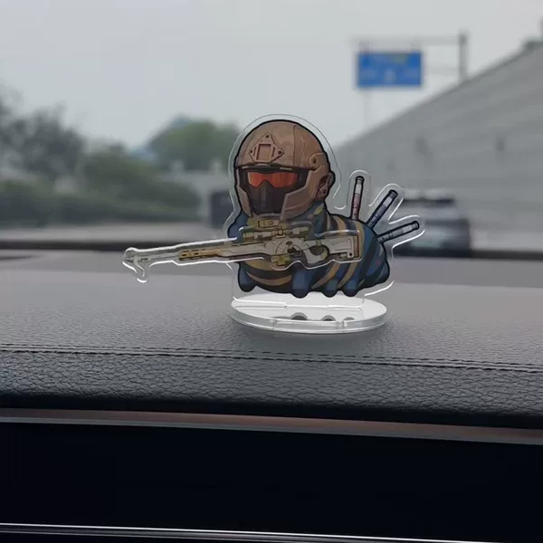 Delta Force Weilong Acrylic Stand Figure Game Peripheral High-Quality Movable Shaking Desktop Decoration Ornament