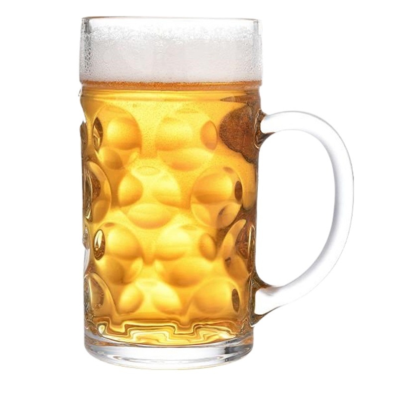 Taza de cerveza engrosada gran capacidad hogar vidrio personalizado vino creativo red artesanal bar KTV cerveza taza