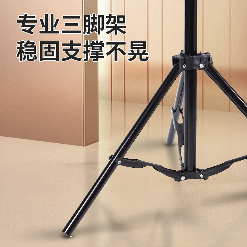 生放送の携帯電話のスタンドの角のデスクトップの着地する三脚の携帯の補助灯のキャスターの震えの音のビデオの自撮り棒は写真を撮ります。|undefined