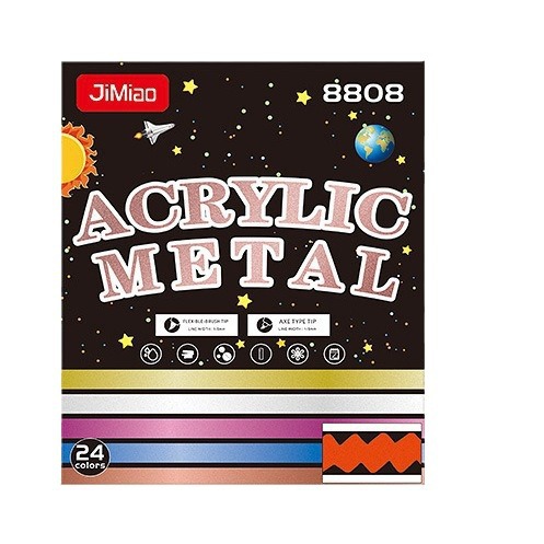 Lápiz de acrílico de doble cabeza resistente al agua lápiz de pintura metálica de color pintado graffiti lápiz de acrílico plegable en forma de hacha