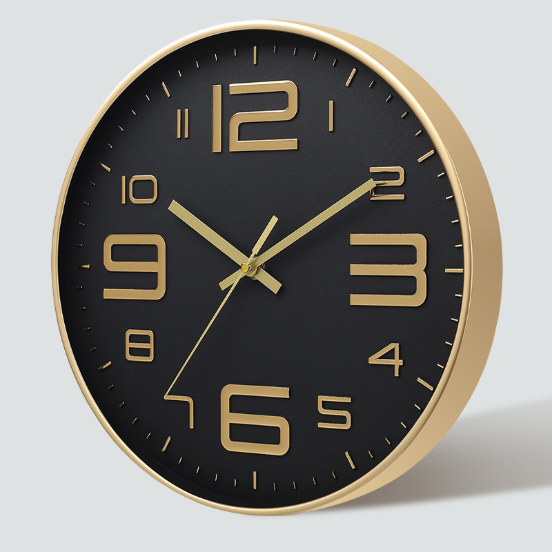 Reloj de pared de cuarzo 8 pulgadas 20CM estéreo silencioso digital creativo moda casa salón al por mayor