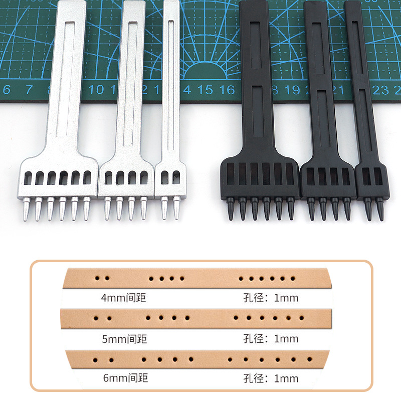 DIY leather tools, alloy steel punch set for 2mm, 4mm, and 6mm leather crafting, stitching, and punching only the punch for punching