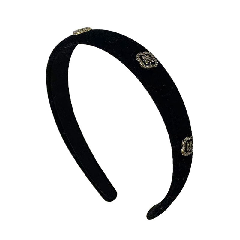 Série de valves de luxe légères ~ bandeau de pressage de cheveux élégant en diamant flash pour femme, tout-assorti pour se laver le visage, épingle à cheveux simple pour femme, Corée du Sud_voghion.com