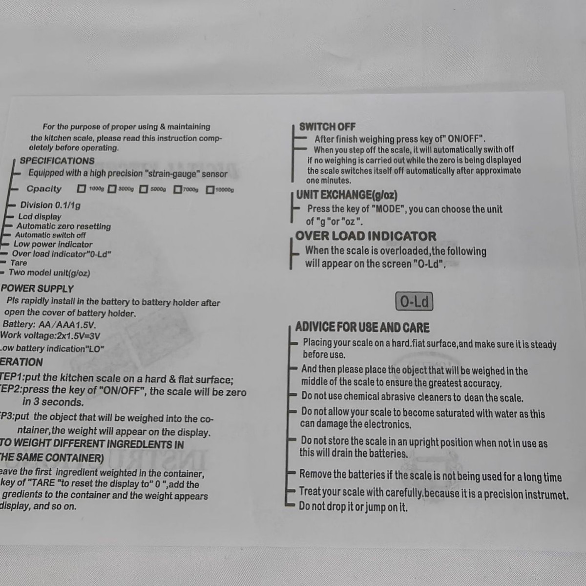 2023 nueva báscula de cocina báscula electrónica 10kg / 1g báscula de panadería 6018