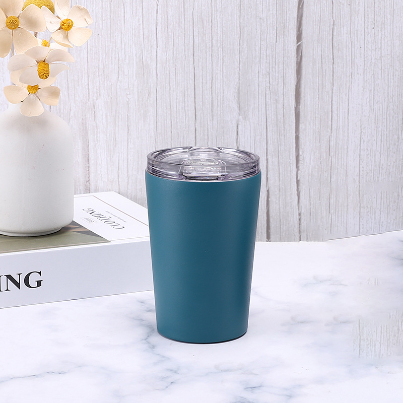 Taza de automóvil nueva transfronteriza Taza de vacío de acero inoxidable para automóvil Taza de automóvil rociada Taza de hielo fría Taza de regalo