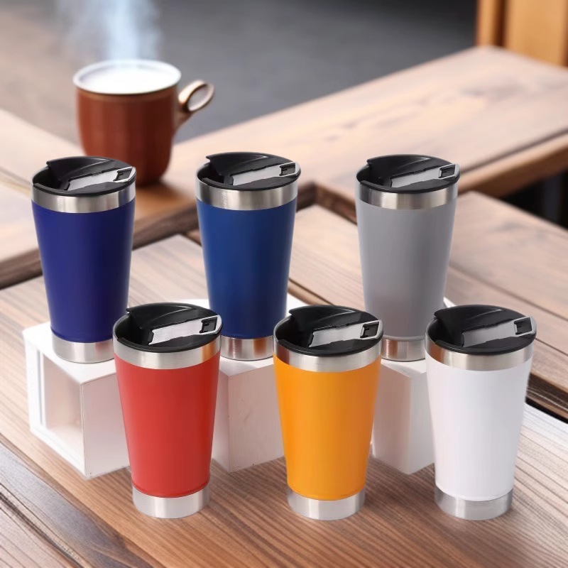 크로스보더 스팟 20온스 병따개가 포함된 맥주잔, 야외용 자동차 휴대용 보온병, 가정용 간이 커피잔