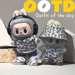 卸売 17 センチメートルラブブ交換ペンダントラブブキーホルダー赤ちゃん服タイプメンズストリートスウェットシャツトレンディなブランド服