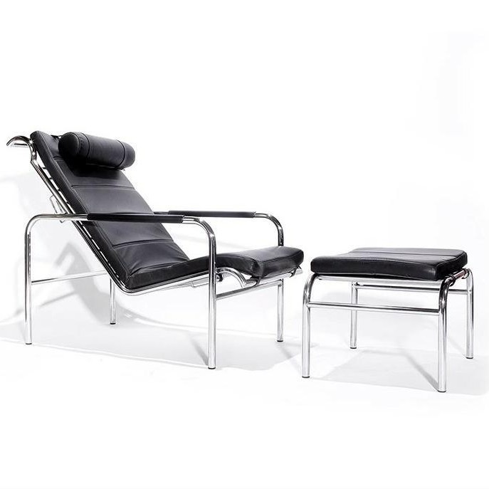 Sillón minimalista italiano Genni Lounge Chair sillón reclinable Zanotta Genni