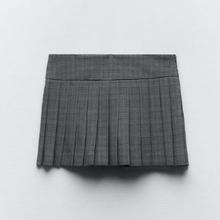 TAOP&ZA春新款女装学院风短裤式内衬减龄时尚中腰宽褶裤裙5427413