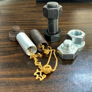 Metal Screw Bolt Storage Cash Hidden Security Transfer Container Box Secret Compartment Fun Safe