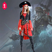 萬聖節服裝新品女海盜服裝外貿出口游戲制服誘惑cosplay動漫大碼