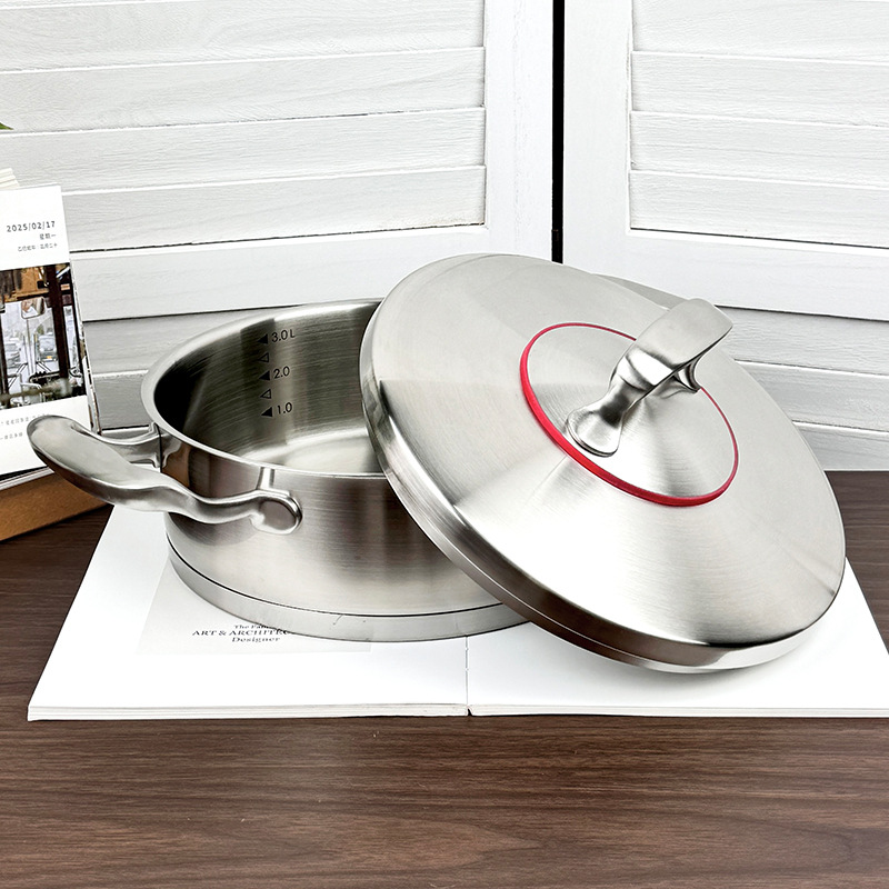 Chockmen Zhuo Deming 18 / 10 acero inoxidable 24cm forjado base de cocina de cocina de cocina de cocina de acero