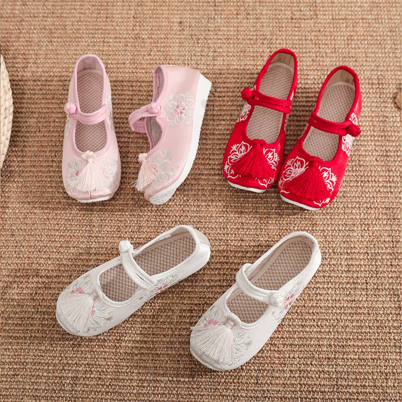 Ethnic footwear, children's Hanfu for princess, ethnic style