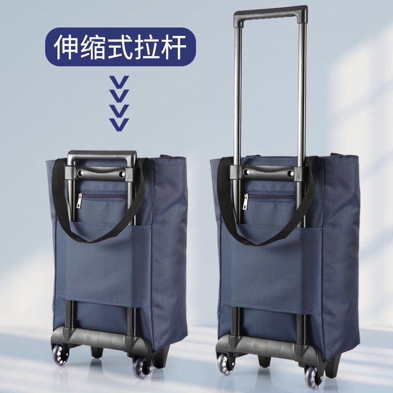 Shopping Cart, Small Trolley, Shopping Cart, Household Artifact, Supermarket Trolley, Trailer, Foldableing Portable Shopping Bag, Trolley