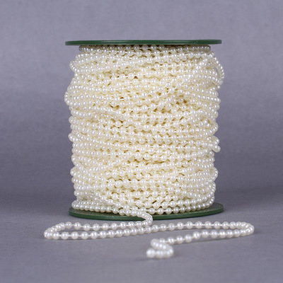 Wholesale abs connected beads imitation pearl wedding pearl string…