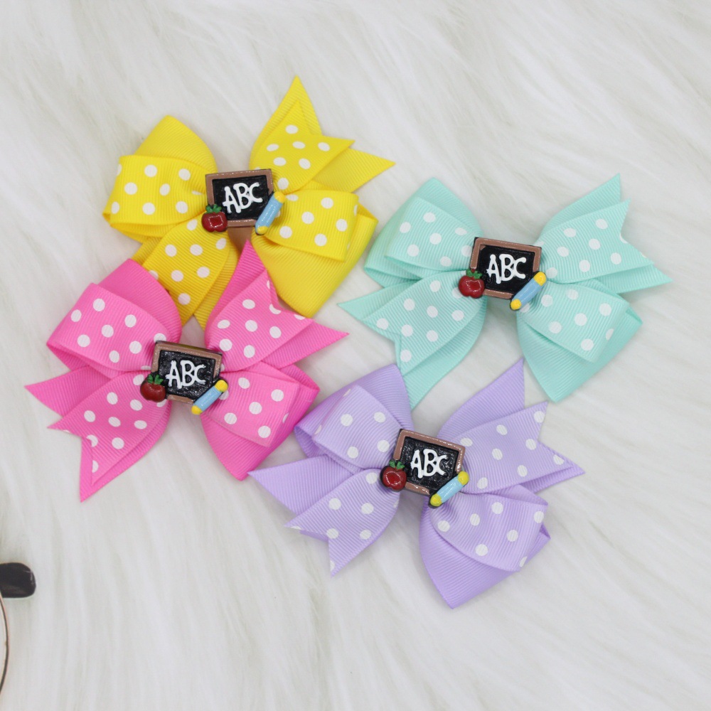 12g Weight Hair Clip Hair Accessories Type 1 Piece Quantity Holiday, Daily Occasion Solid Color Pattern Girl'S Gender Ribbon Design Simple Style Style Girl'S Simple Style Solid Color Cloth Ribbon Hair Clip 1