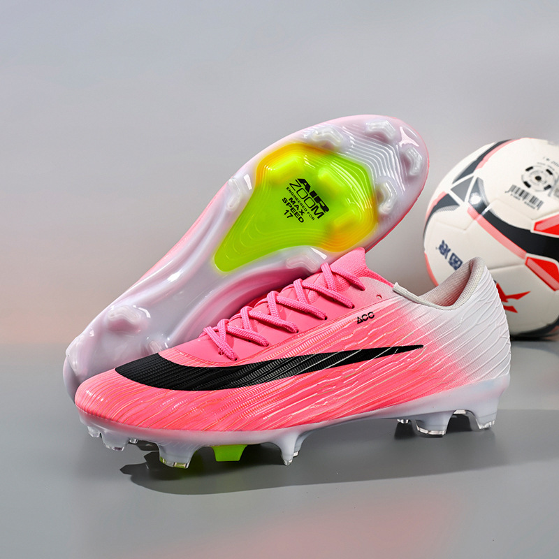Zapatos de Fútbol de Corte Bajo de TPU y Gamuza Ligeros y Flexibles para Césped Natural y Artificial