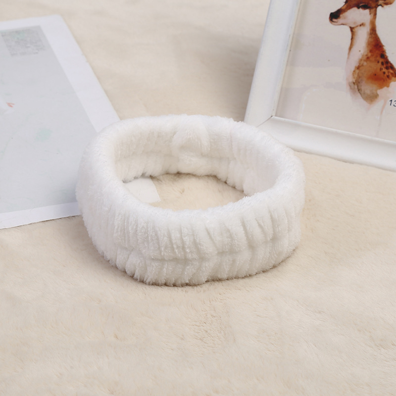 기계 재봉 머리띠-흰색 (싱글)(6*19cm 29g)