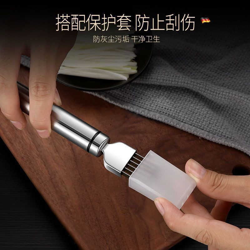 新款不锈钢葱丝刀厨房刨大葱家用葱花切丝刀洋葱超细多功能切片机