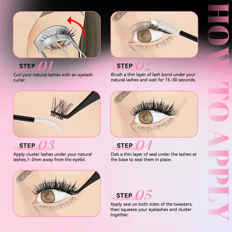 爆款跨境TK睫毛膏胶水2合1 纤长持久定型防水Mascara Glue 2 in 1|undefined