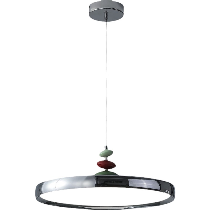 Medieval platillo volador lámpara de mesa de comedor crema simple Bauhaus espectro completo creativo de protección de los ojos comedor bar lámpara de dormitorio