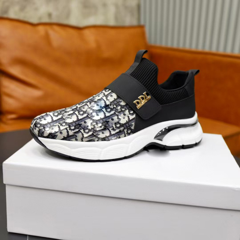 Zapatos de hombre Aiguhua 2025 nueva tendencia zapatos casuales de todo fósforo zapatos de suela gruesa zapatos de papá realzados zapatos deportivos casuales de moda