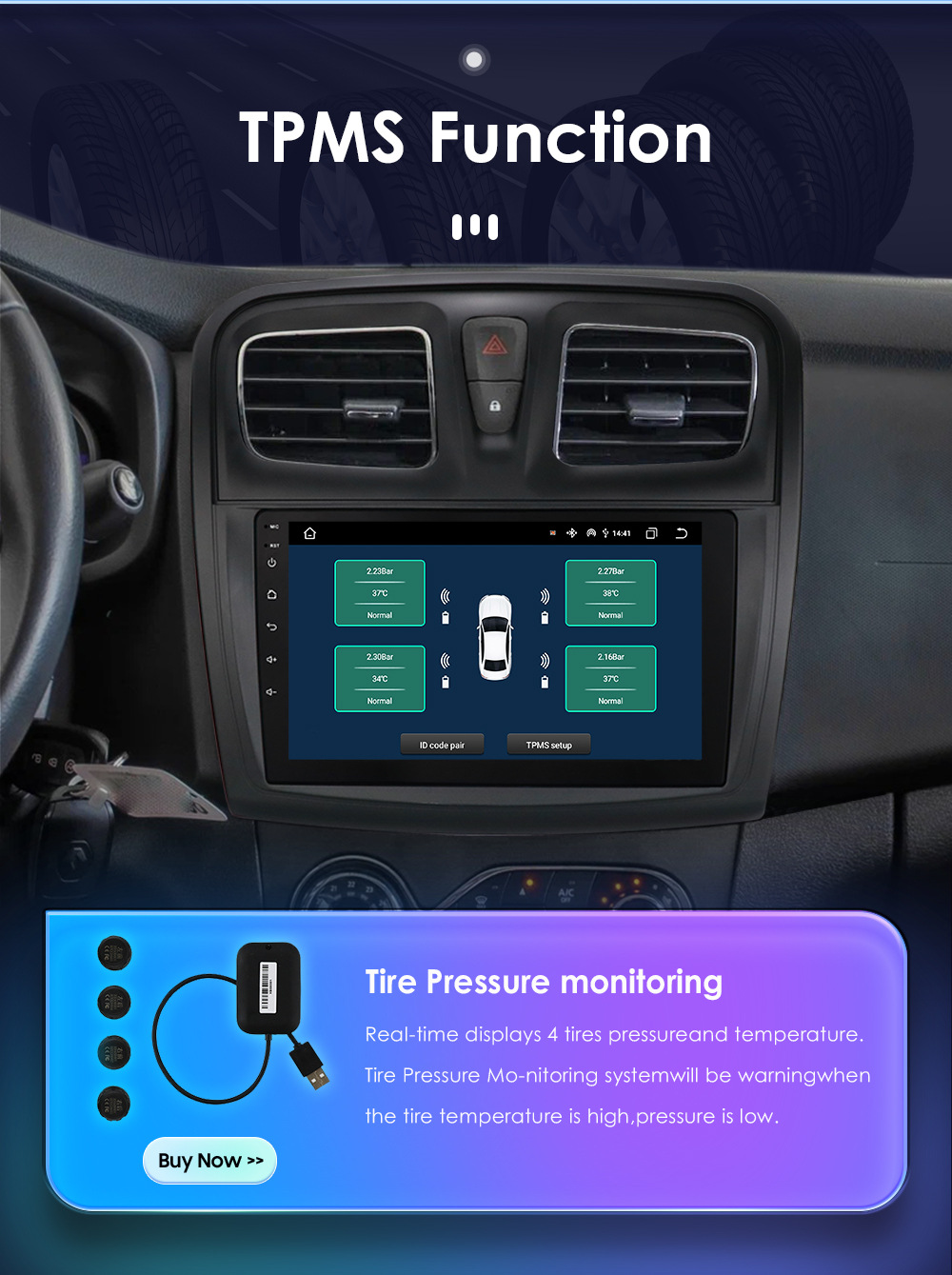 Suitable for 12-19 Renault Logan/Dacia Central Control Large Screen Android Large Screen Reversing Image Navigation Gps