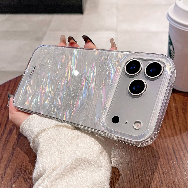 渐变晕染闪粉适用苹果17ProMax手机壳iPhone17Air透明16pro保护套|undefined