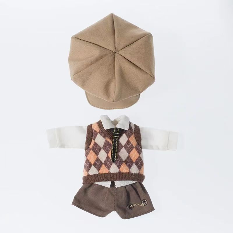 O.B.11 Diamond Pattern British Style Vest Set Gsc Mol Set Gsc Molly P9 1/12 Scale Bjd O.B.11 Diamond Pattern British Style Vest Set Gsc Mol Set Gsc Molly P9 1/12 Scale Bjd