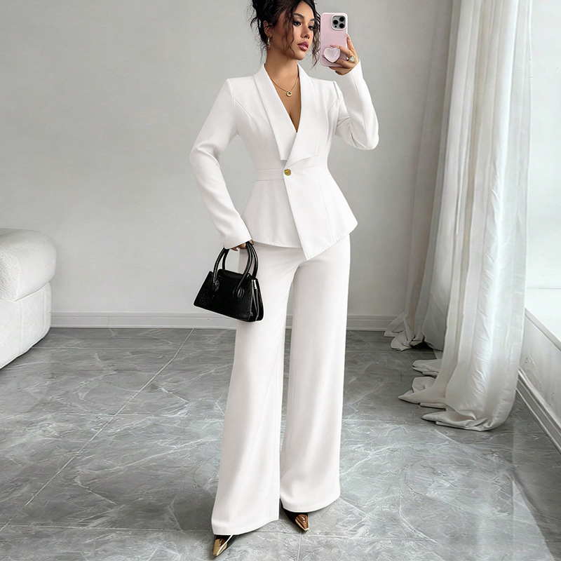 ELLE Rui Chuo 2026 Spring Cross-Border European And American Style Elegant Jacket Casual Long Pants Foreign Trade_ecoleips.com
