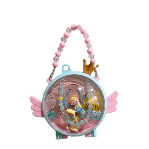 Children's Day Gift Little Girl Jewelry Necklace Set Box Baby Birthday Gift 3-7 Princess Accessories Jewelry