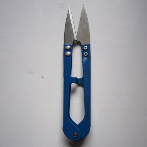 不锈钢u型剪刀 居家纱剪十字绣剪刀服装毛线剪刺绣剪刀批发裁剪