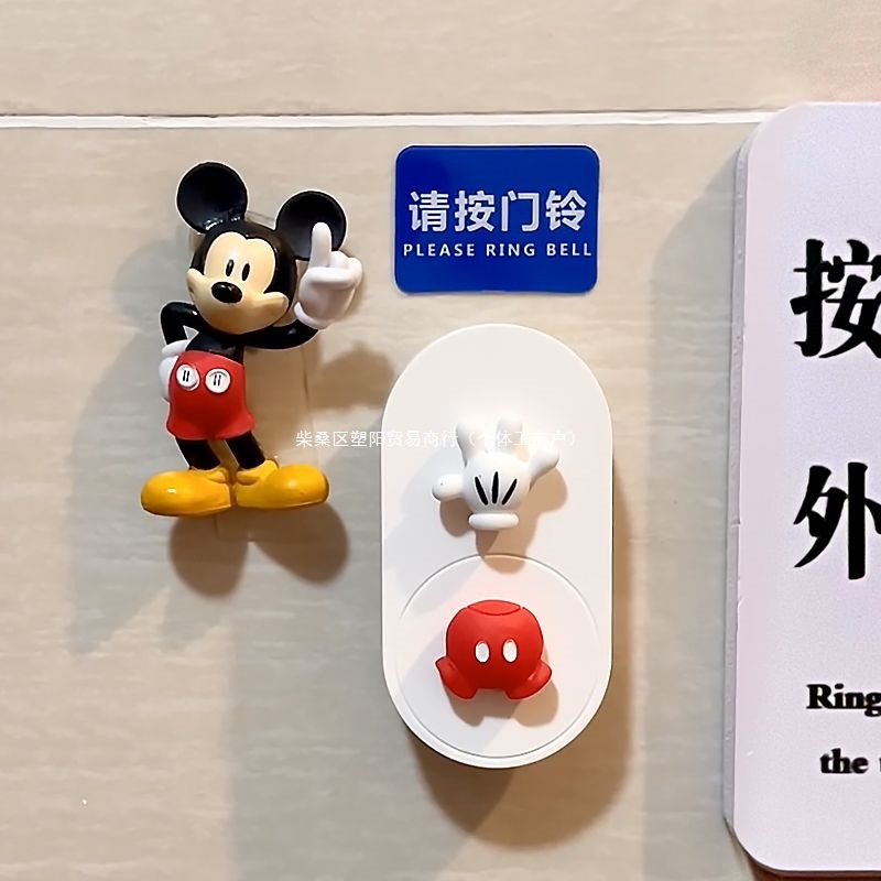 呼叫器打孔新款防水门铃无线家用玲铛老人免米奇电子小红书遥控门