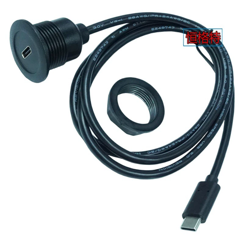 Новый USB3.0 Type-C мужчина-женщина Удлинительный кабель для передачи данных панель фиксированный кабель для зарядки данных Удлинительный кабель