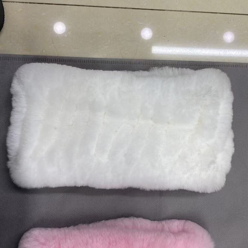 韩版獭兔毛脖套女冬季弹力网围脖发带百搭草毛绒头套儿童围巾|undefined