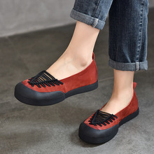 2026�����¿�\�چ�Ь�^��ţƤ�͹�С��ŮЬƽ����Ƥ�ֹ�Ь��ˇ�L