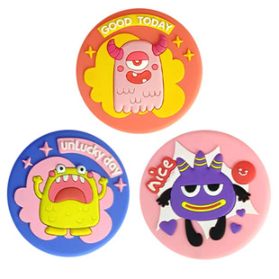 Customized Pvc Soft Rubber Coasters with Colorful Printing, Cartoon Silicone Placemats, Heat Insulation Mats, Non-Slip Mats, Heat Insulation and Non-Slip