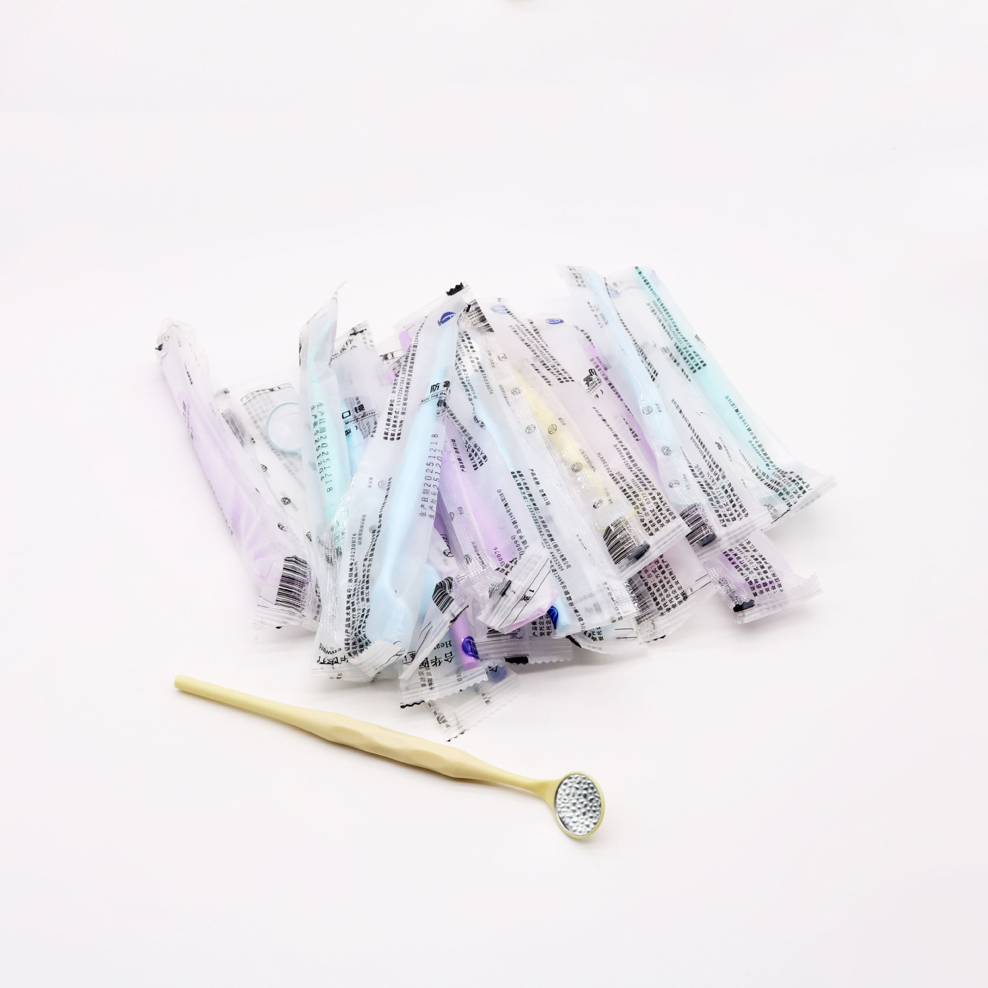 Dental Hehua bucoscopio antifumble, bucoscopio antifumble desechable, bucoscopio de mango de color, bucoscopio antifumble, bucoscopio antifumble