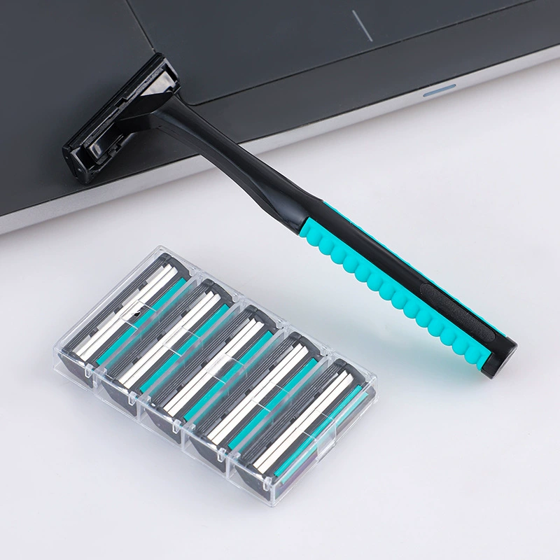 Double-layer razor stainless steel, men's old-fashioned blade, (Physicals)