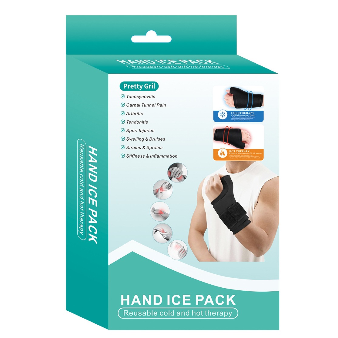 Hot and Cold Compresses for Thumb and Wrist to Relieve Pain, Soft Gel Cold Packs Can Be Used to Relieve Wrist and Thumb Pain