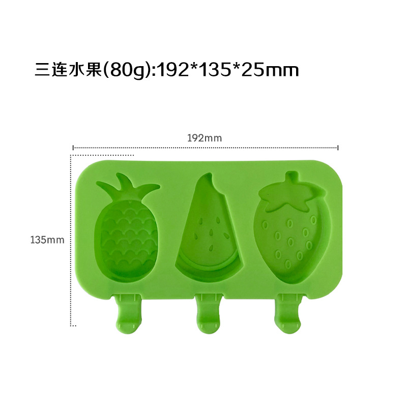 Molde de helado casero helado pudín elíptico helado viejo helado molde de helado con palo y cubierta en stock