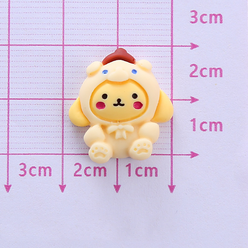 Nueva historieta Sanrio resina accesorios DIY pegamento crema teléfono móvil Shell parche tocado diadema etiqueta engomada del coche material