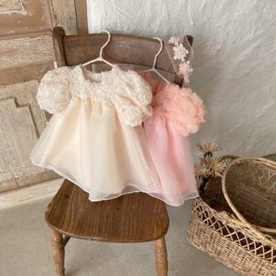 Korean-style fairy-tale cute baby girl full moon dress summer toddler princess dress soft and skin-friendly chiffon dress