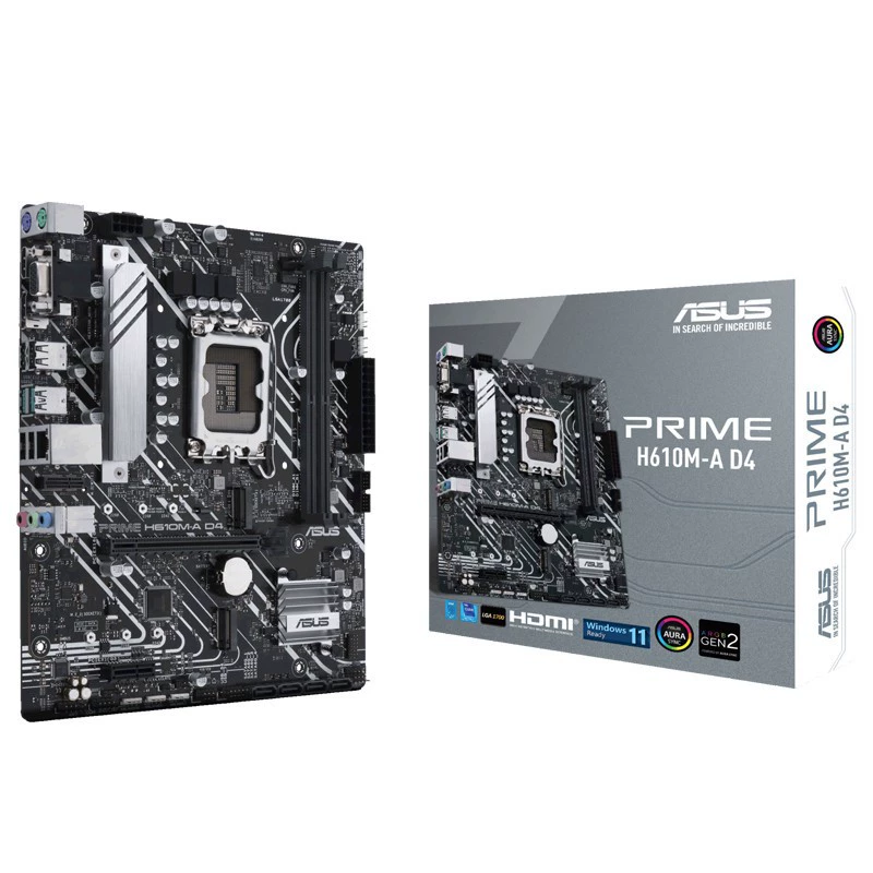 Материнская плата Master series Prime H610M-A D4, поддержка DDR4 (H610/LGA1700)