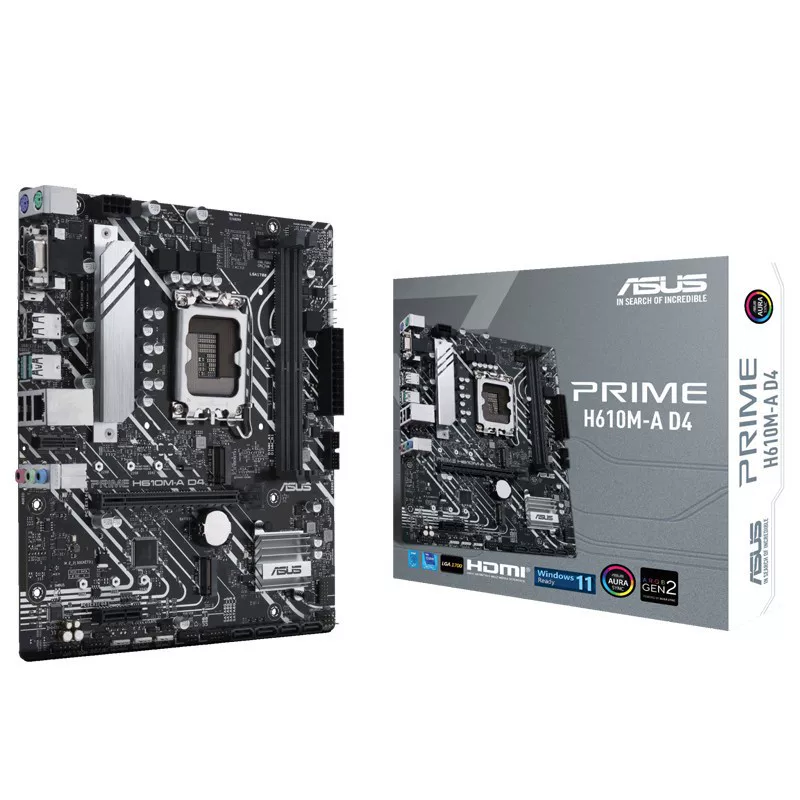 Материнская плата Master series Prime H610M-A D4, поддержка DDR4 (H610/LGA1700)