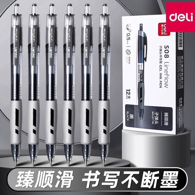 Re S08 нажмите на нейтральной ручке черная водяная ручка