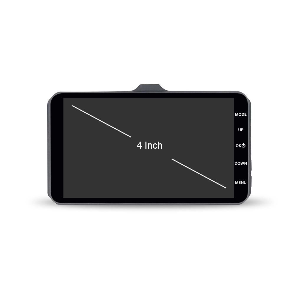 Cross-Border Bestseller Touchscreen Dual-Lens Dash Cam Hd 1080P Aluminum Alloy Front and Rear Dual Recording Car Camera