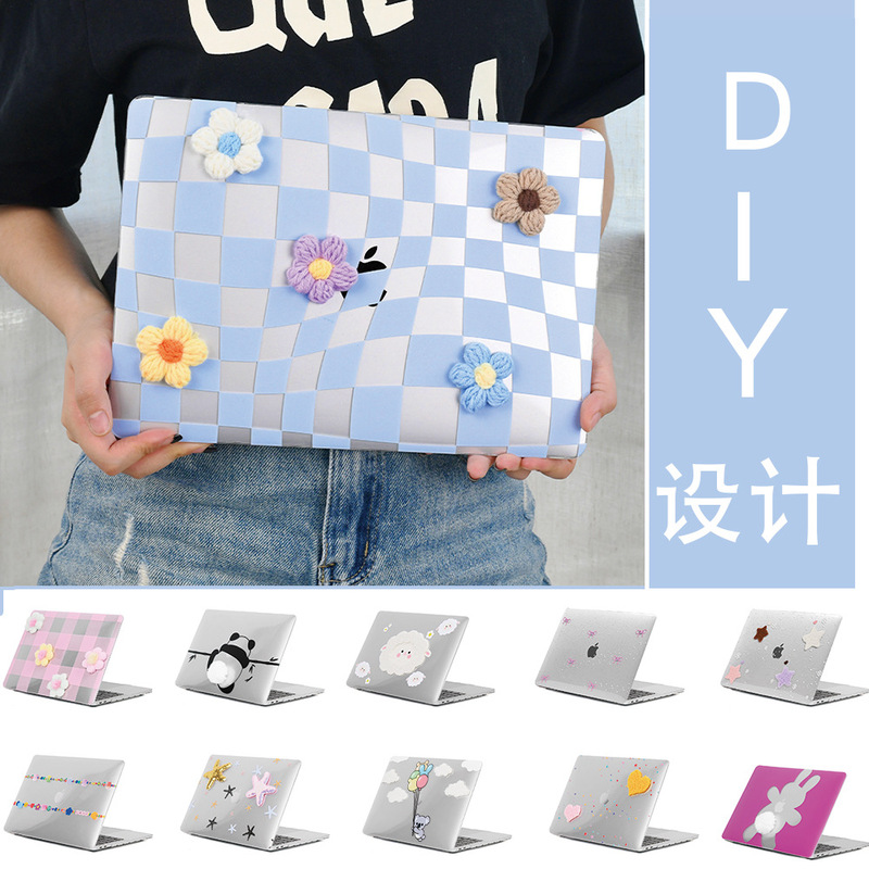 DIY Design macbook Protective Case Transparent Apple Notebook Protective Case Airpro Apple Computer Case