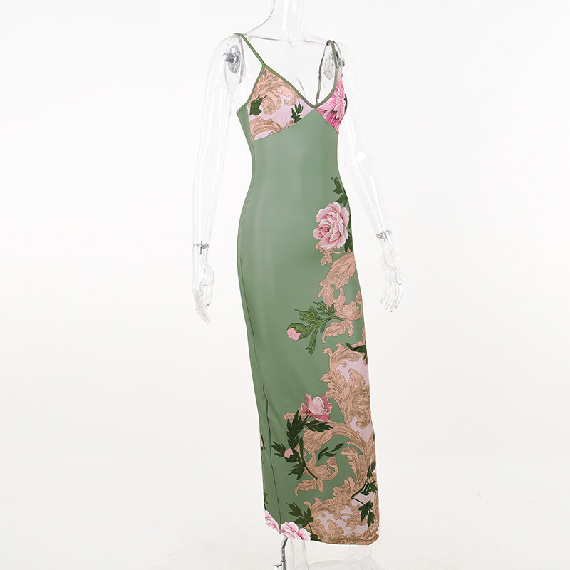 Floral Slip Maxi Dress For Women