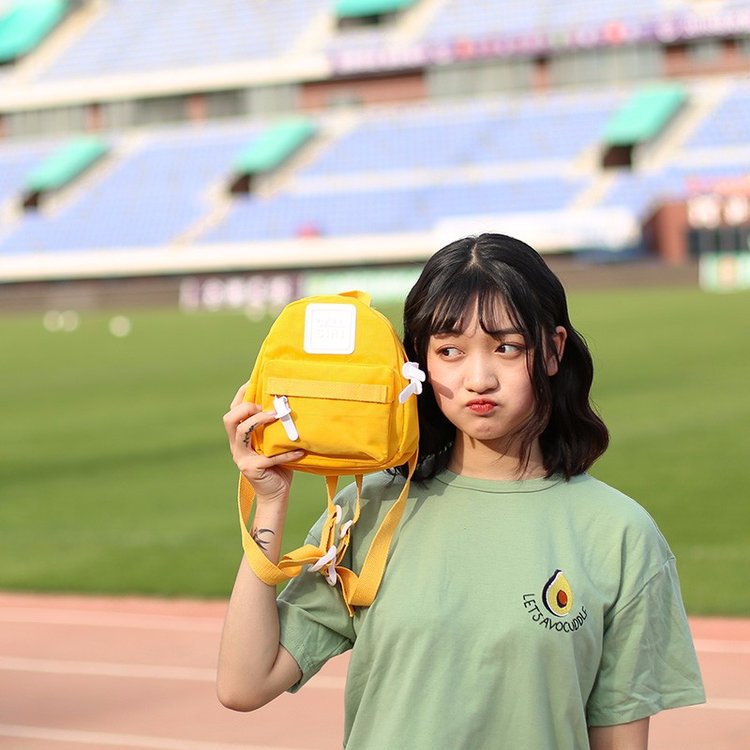 大中小号白标糖果色双肩包尼龙布